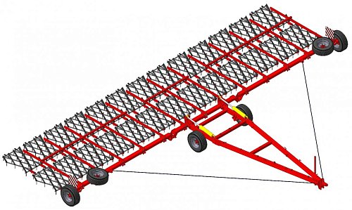 СШГ-15-02 Сцепка широкозахватная гидрофицированная двухрядная