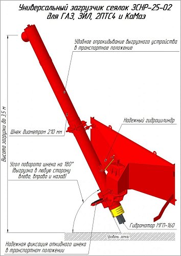 ЗСНР-25-02 Загрузчик сеялок регулируемый