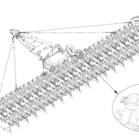 Борона зубовая двухследная БЗУ2-11